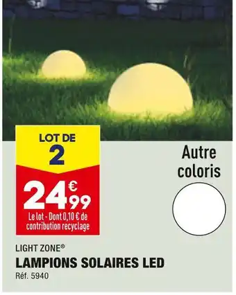 ALDI Light zone lampions solaires led offre