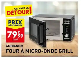 ALDI Ambiano four à micro-onde grill offre
