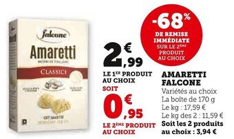 Super U Falcone amaretti offre