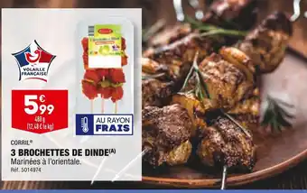 ALDI Corril 3 brochettes de dinde offre