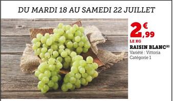U Express Raisin blanc offre