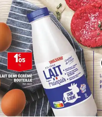 ALDI Milsani lait demi écrémé bouteille offre