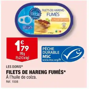 ALDI Les doris filets de hareng fumés offre