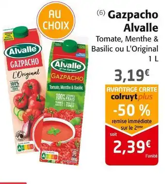 Colruyt Alvalle gazpacho offre