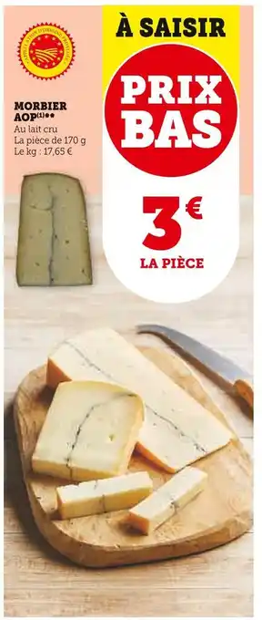 U Express Morbier aop offre