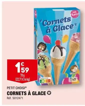 ALDI Petit choisi cornets à glace offre