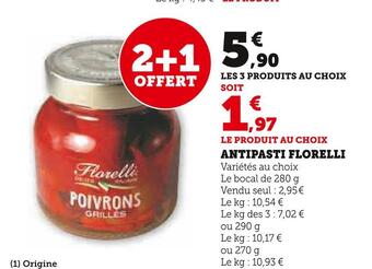 Super U Florelli antipasti offre