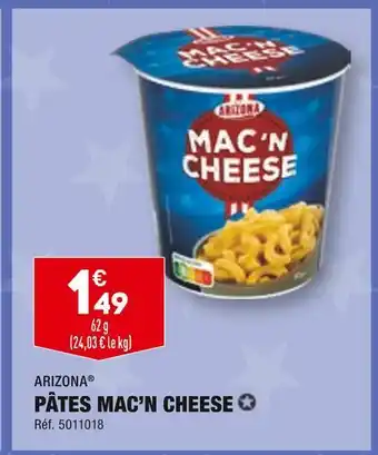 ALDI Arizona pâtes mac’n cheese offre