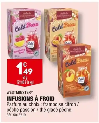 ALDI Westminster infusions à froid offre