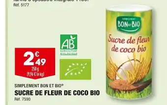 ALDI Simplement bon et bio sucre de fleur de coco bio offre
