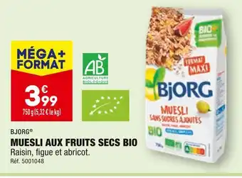 ALDI Bjorg® muesli aux fruits secs bio offre