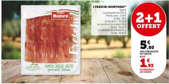 Super U Montorsi i freschi offre