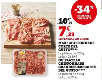U Express Maxi chiffonnade corte del gusto offre