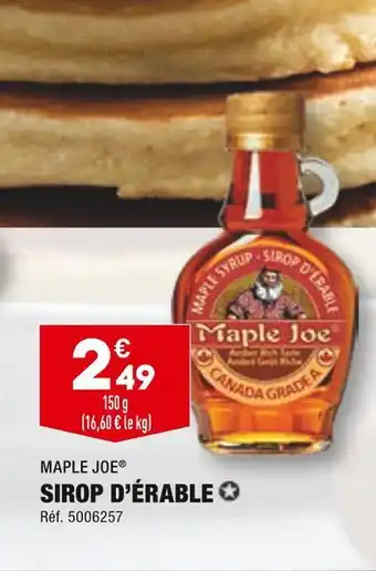 ALDI Maple joe sirop d’érable offre