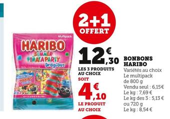 Super U Haribo bonbons offre