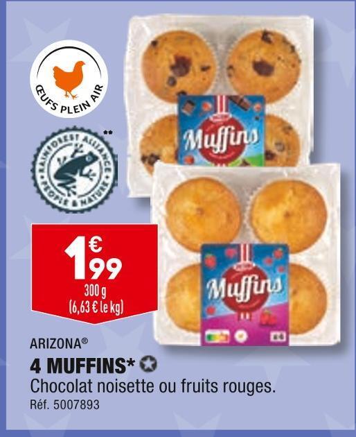 Promo Arizona muffins chez ALDI