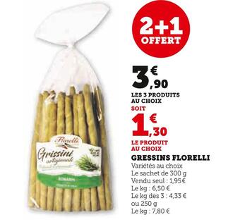 U Express Florelli gressins offre