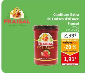 Fraisal confiture extra de fraises d'alsace