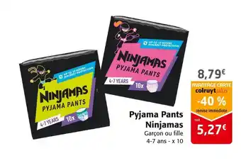 Colruyt Pyjama pants ninjamas offre