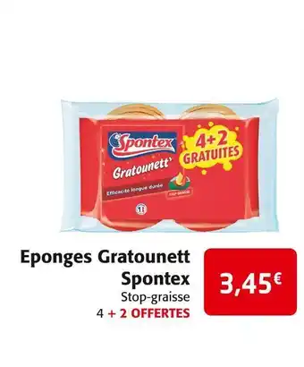 Colruyt Spontex eponges gratounett offre