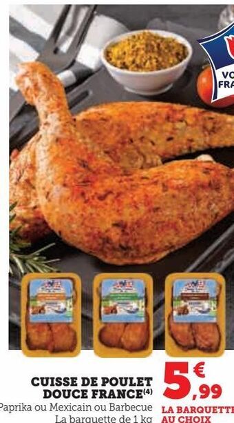 U Express Cuisse de poulet douce france offre