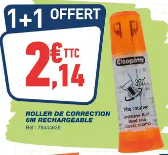 Bureau Vallée Roller de correction 6m rechargeable offre