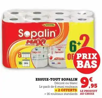 Super U Essuie-tout sopalin offre