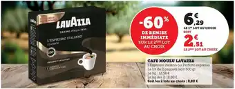 Super U Cafe moulu lavazza offre