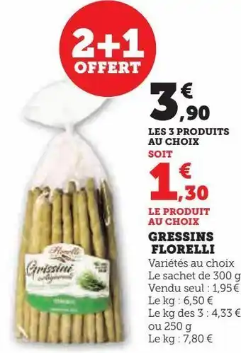 U Express Gressins florelli offre