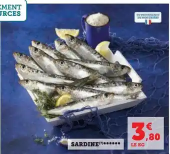 Super U Sardine offre
