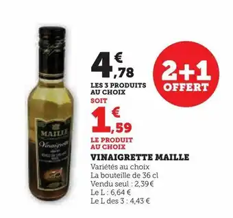 Super U Vinaigrette maille offre