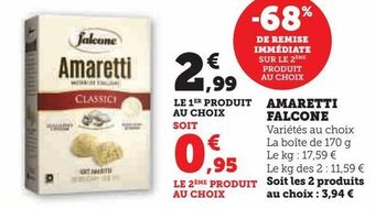Super U Amaretti falcone offre
