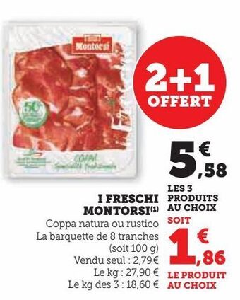 Super U I freschi montorsi offre
