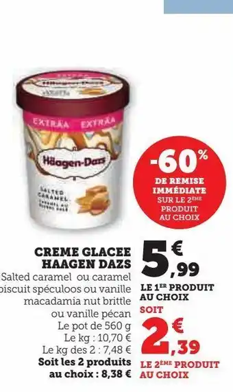 Creme glacee haagen dazs