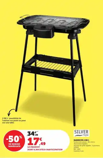 Hyper U Barbecue 2 en 1 offre