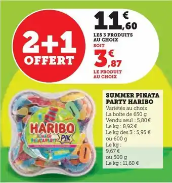 Hyper U Summer pinata party haribo offre