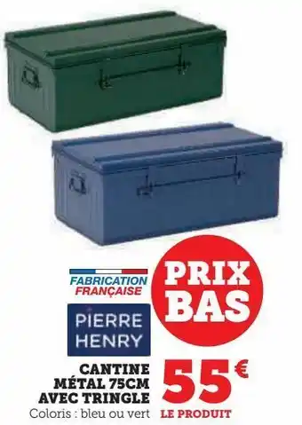 Hyper U Cantine métal 75cm avec tringle offre