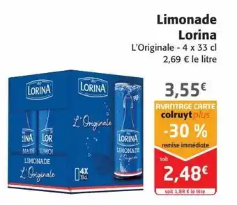 Colruyt Limonade lorina offre