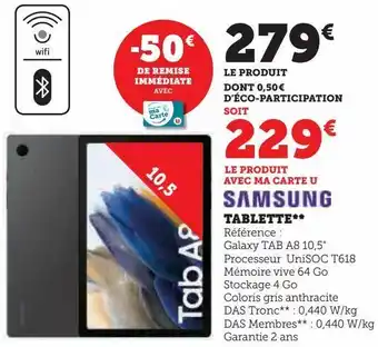 Hyper U Tablette offre