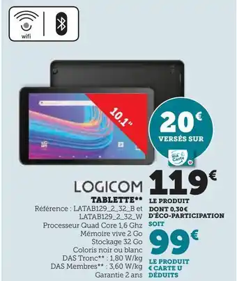 Hyper U Tablette offre