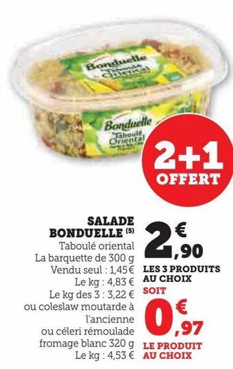 Hyper U Salade bonduelle offre