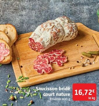 Colruyt Saucisson bridé court nature offre