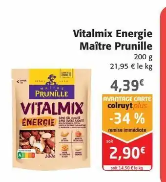 Colruyt Vitalmix energie maître prunille offre