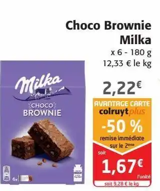 Colruyt Choco brownie milka offre