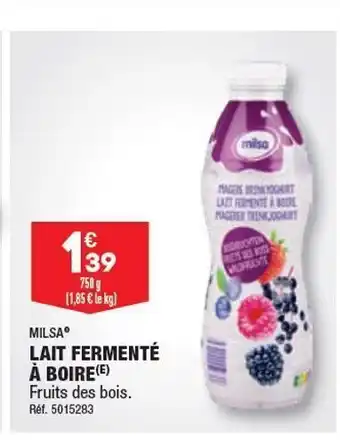 Lait fermenté à boire