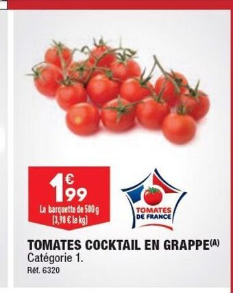 ALDI Tomates cocktail en grappe offre