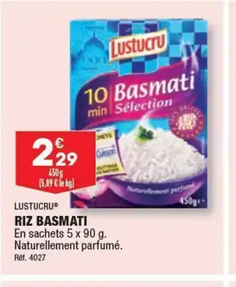 ALDI Riz basmati offre