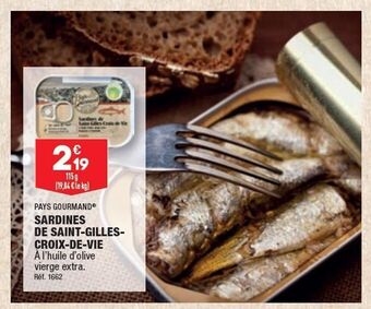 ALDI Sardines de saint-gilles-croix-de-vie offre