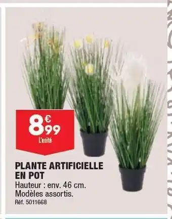 ALDI Plantes artificielles en pot offre