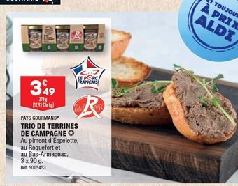ALDI Trio de terrines de campagne offre